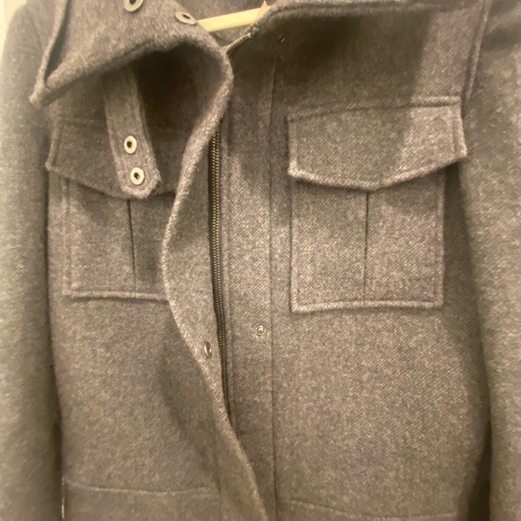 Theory New With Tags Fall & Winter Dark Grey Coat - Picture 3 of 7